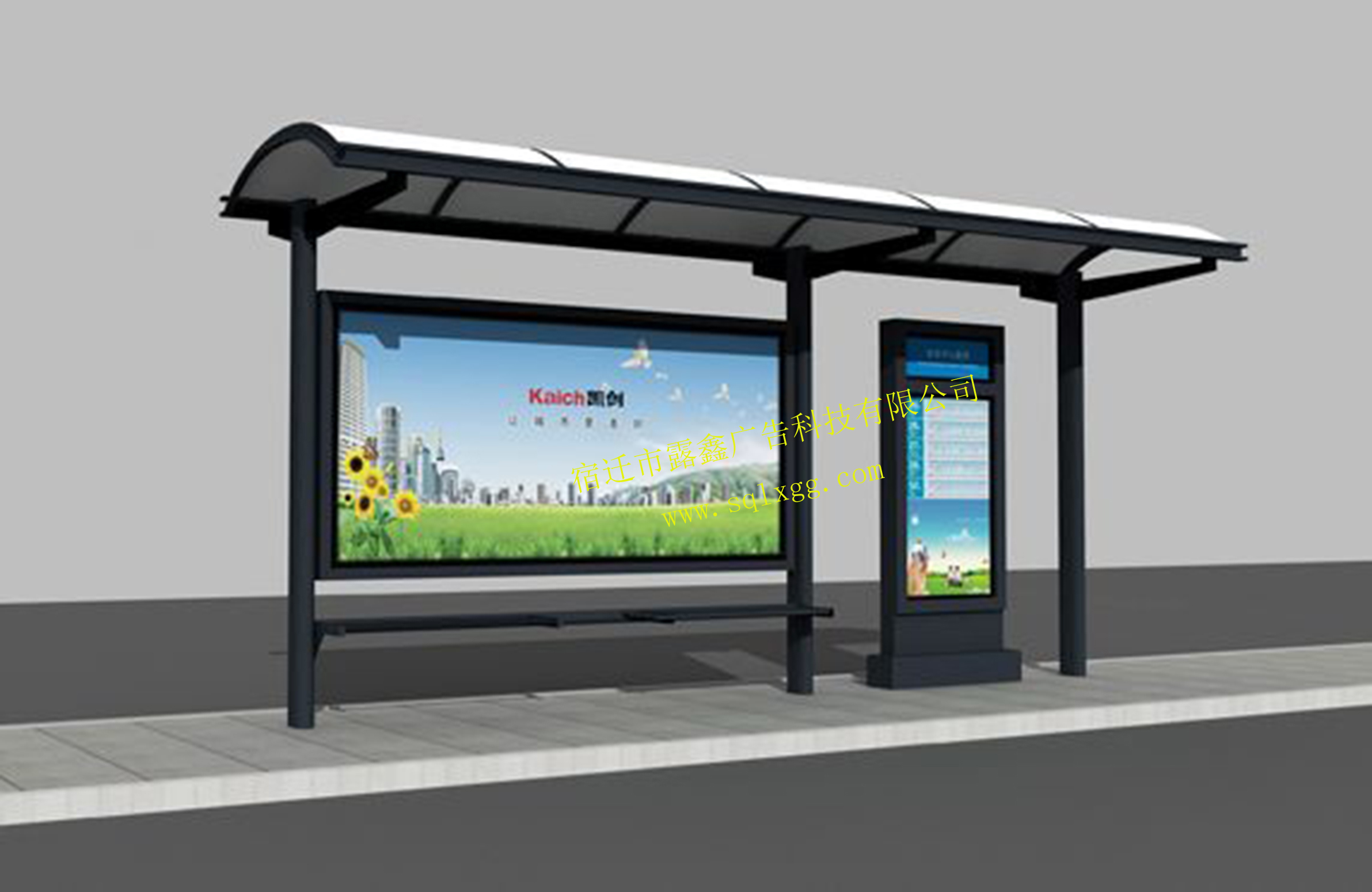 城市脈動中的鋁型材候車亭 公交站臺與廣告價值的融合之作
